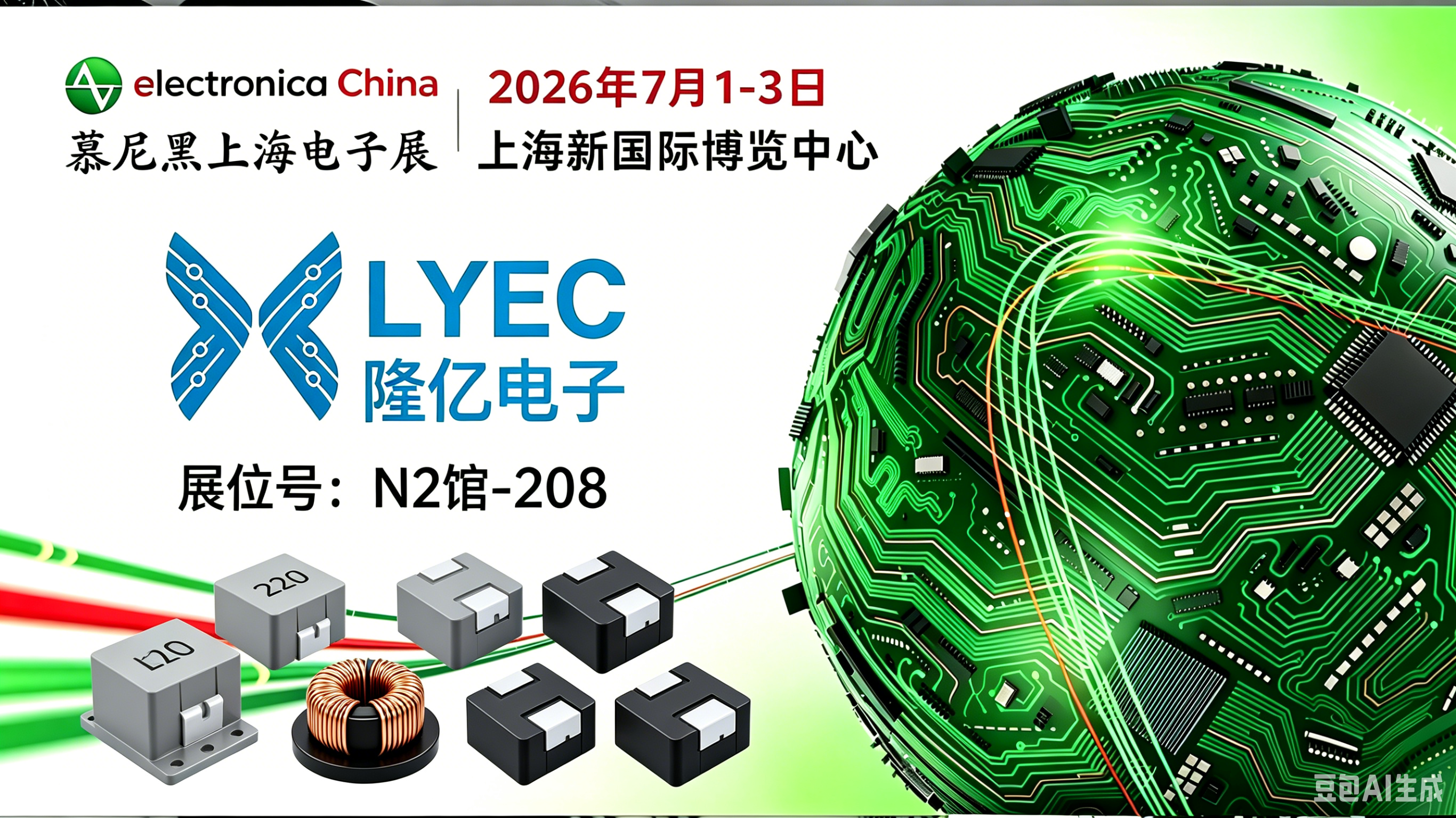 【新闻速递】上海慕尼黑电子展，期待您的光临！展位号：N2馆-208